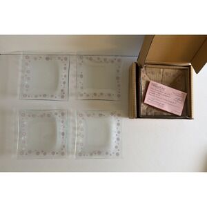 Pampered Chef Daisy Glass Dessert Plates Set of 16 in 4 boxes  2818  NIB